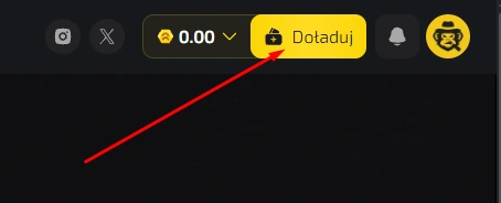 Przycisk Doładuj saldo na Upgrader.pro
